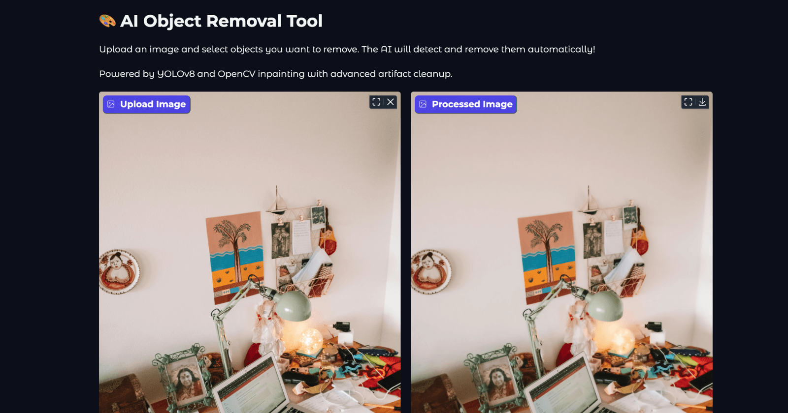 πΌοΈ AI-Powered Object Removal and Image Inpainting