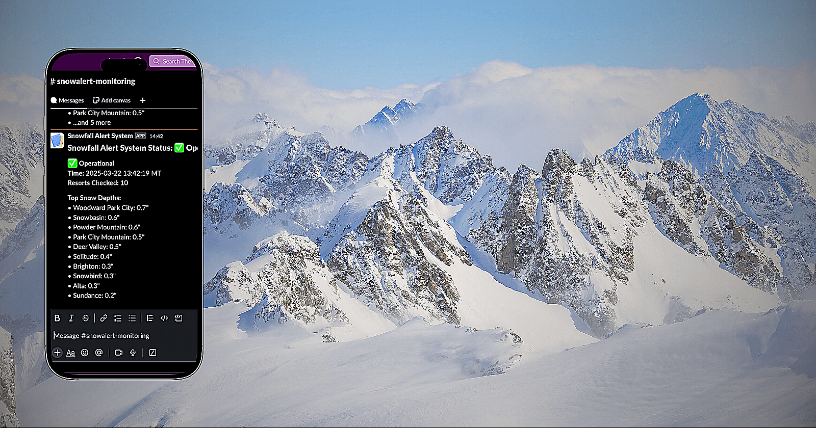 Production-grade Snowfall Alert System